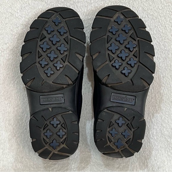 Lands' End Shoes Lands End All Weather Navy Suede Leather Slip On